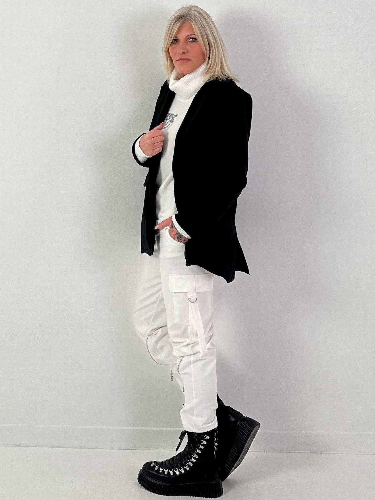 Blazer model "BREAKING ALL THE RULES" - zwart