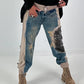 Jogg-Jeans im used Look Panther&Cross - denim