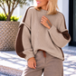 Trui Two Colors - mokka-taupe