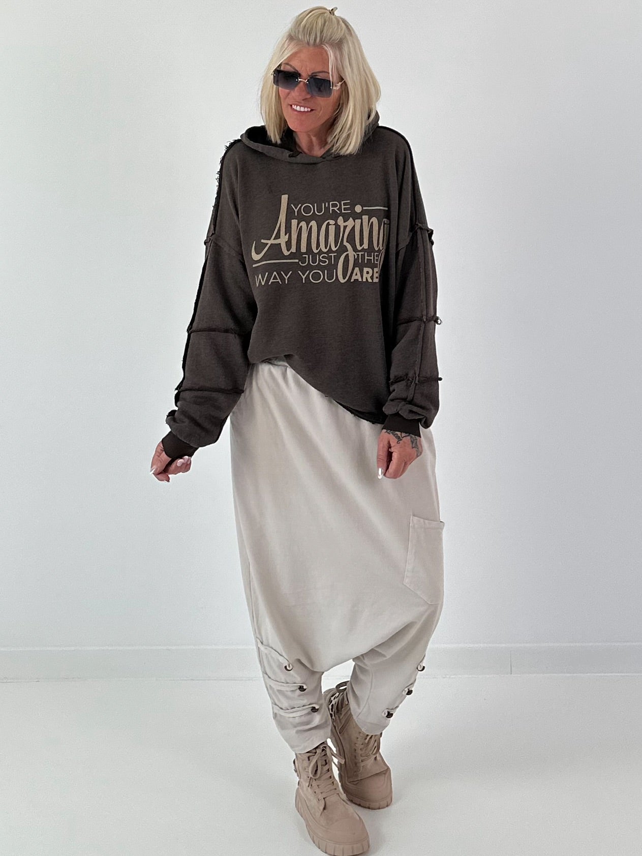 Hoodie Amazing - mocha