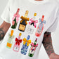 Sweat T-Shirt mit Print - weiss