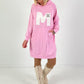 Long Hoodie/Kleid Modell "Edition M" - candy