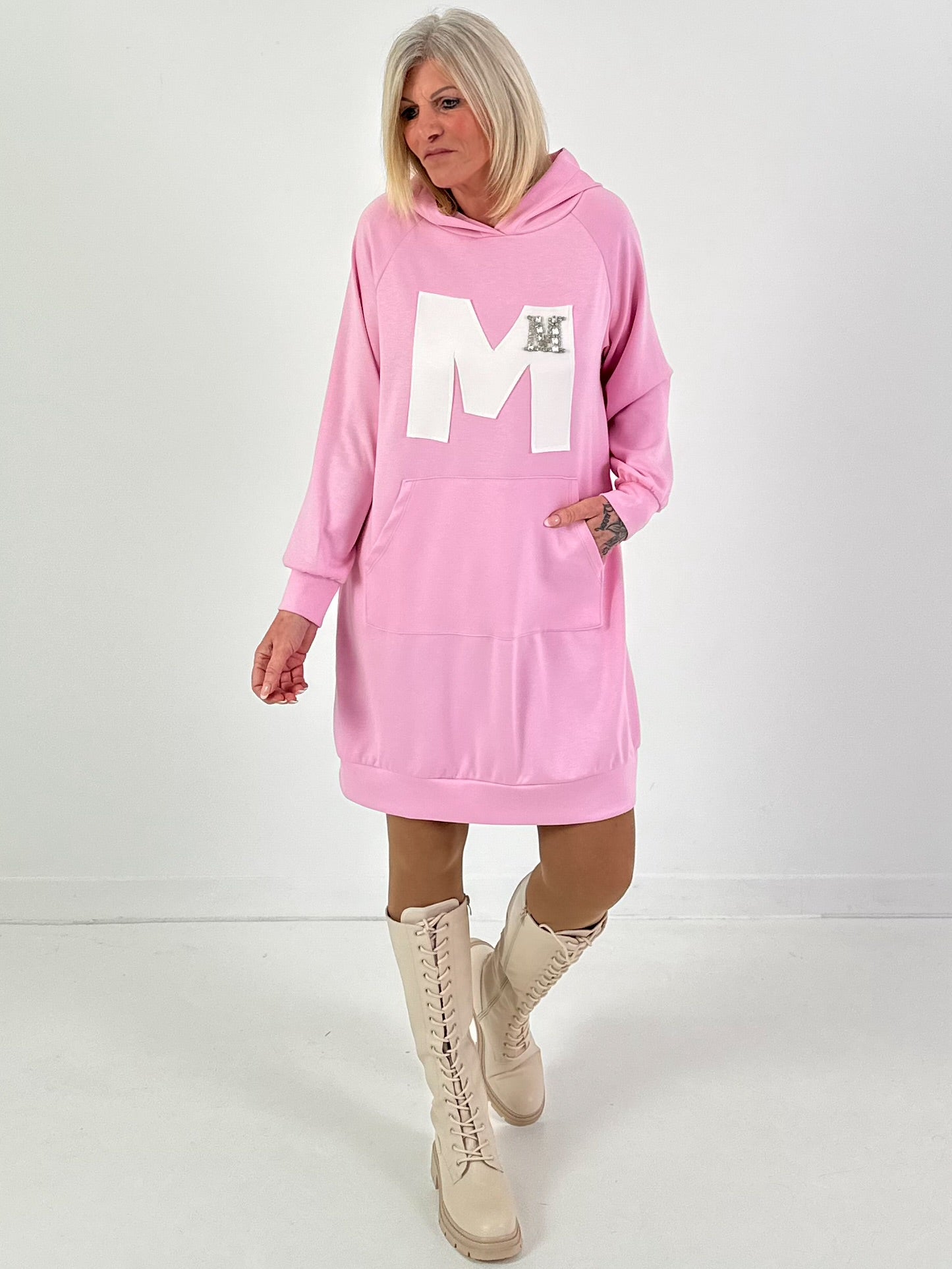 Long Hoodie/Kleid Modell "Edition M" - candy