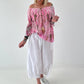 Tunika mit Print - pink - mehrfarbig