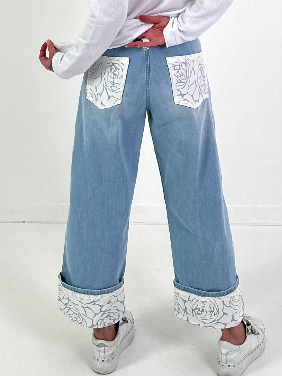 Culotte Jeans Modell "Rose Cuff Denim" - denim