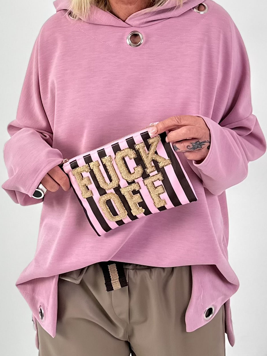 Mini clutch model "Mini Tude" - pink-mocha-beige