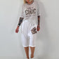 Sequin Shirt SOHO New York - silver-blue