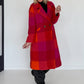 Mantel im Color-Block-Muster - mehrfarbig