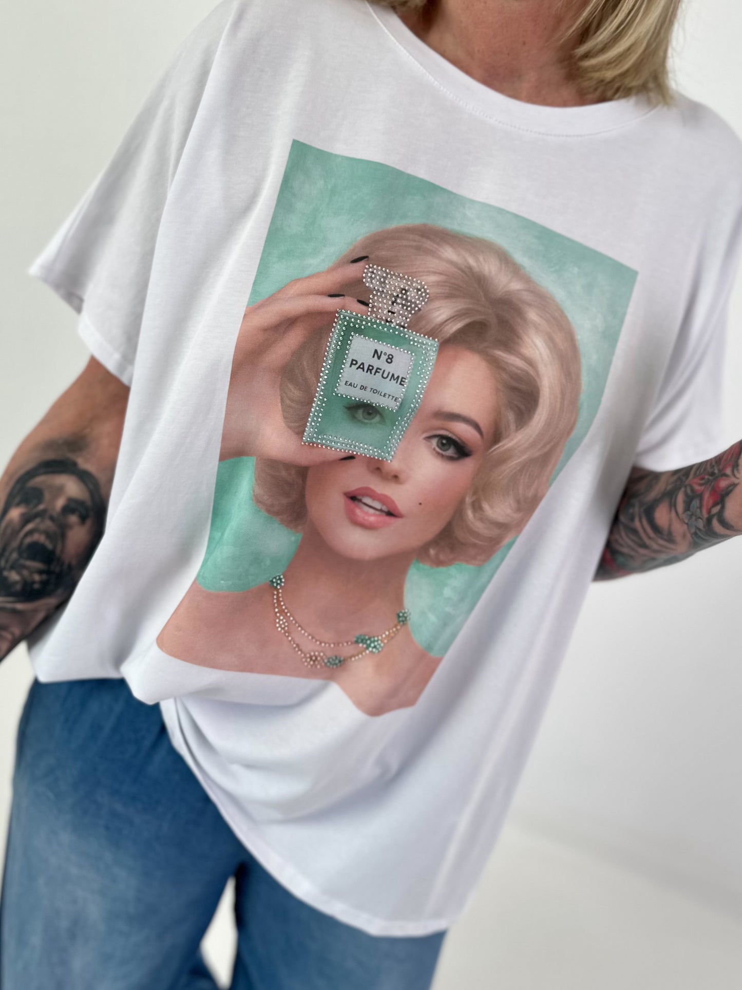 T-Shirt Perfume - white-mint