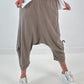 Sweatshirt Baggy mit Beinraffung - taupe