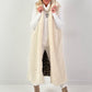 Long vest model "Leo Layers" - ecru