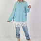 Pullover Modell "Feather Touch" - hellblau