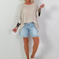 Structured shirt - beige