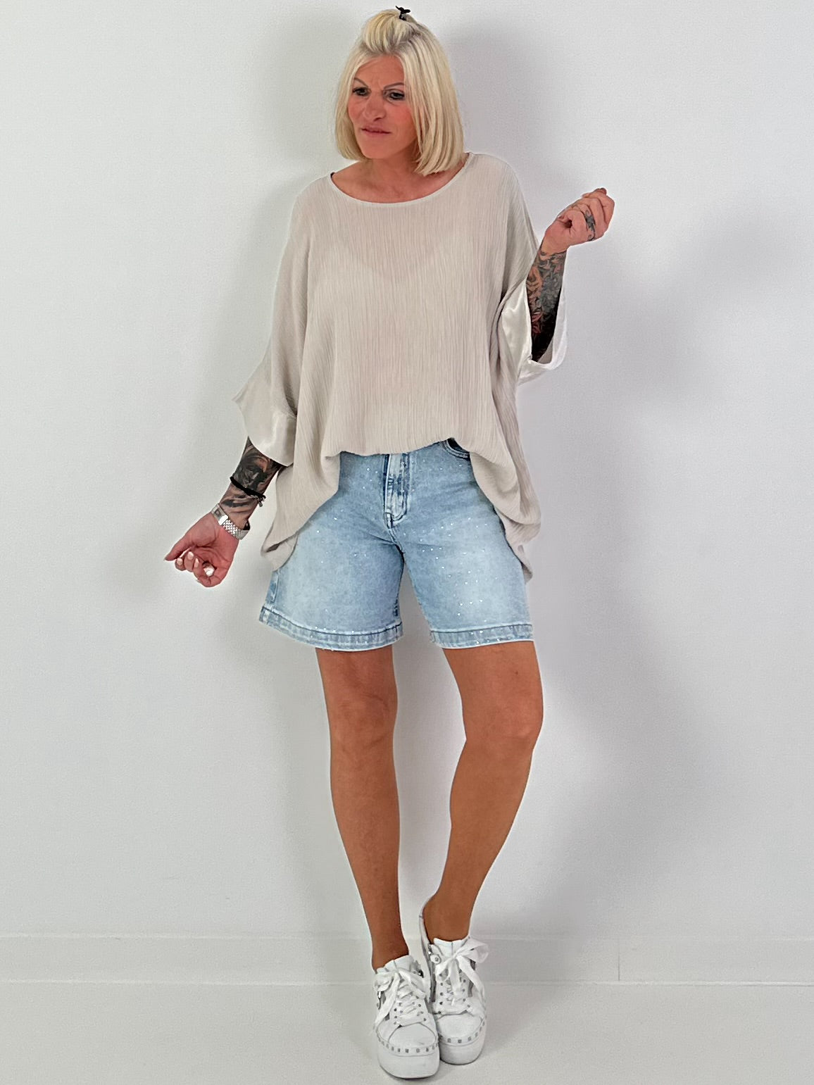 Structured shirt - beige