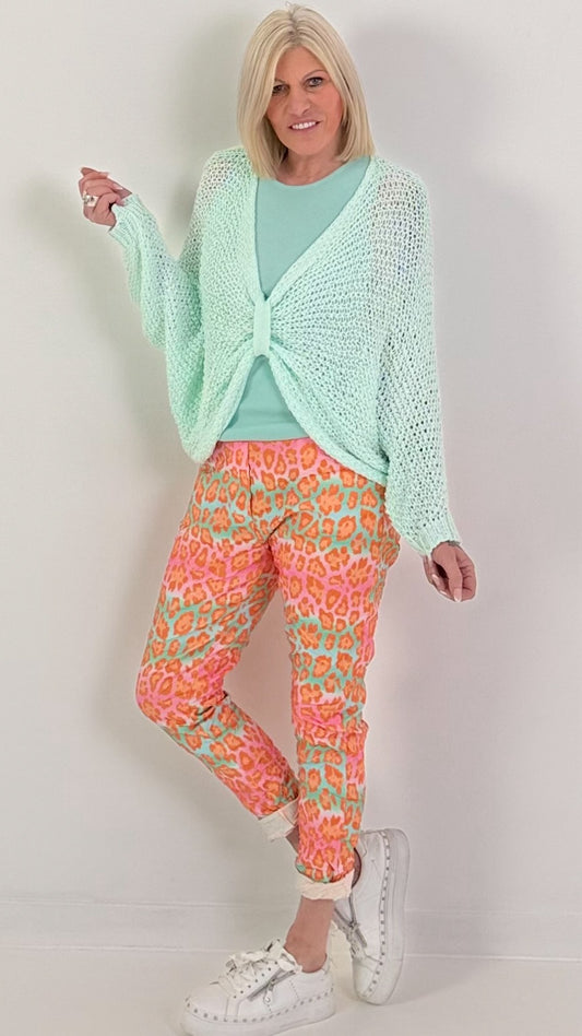 Häkelpulli 2 Looks - mint