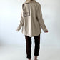 Blazer with statement patch - beige