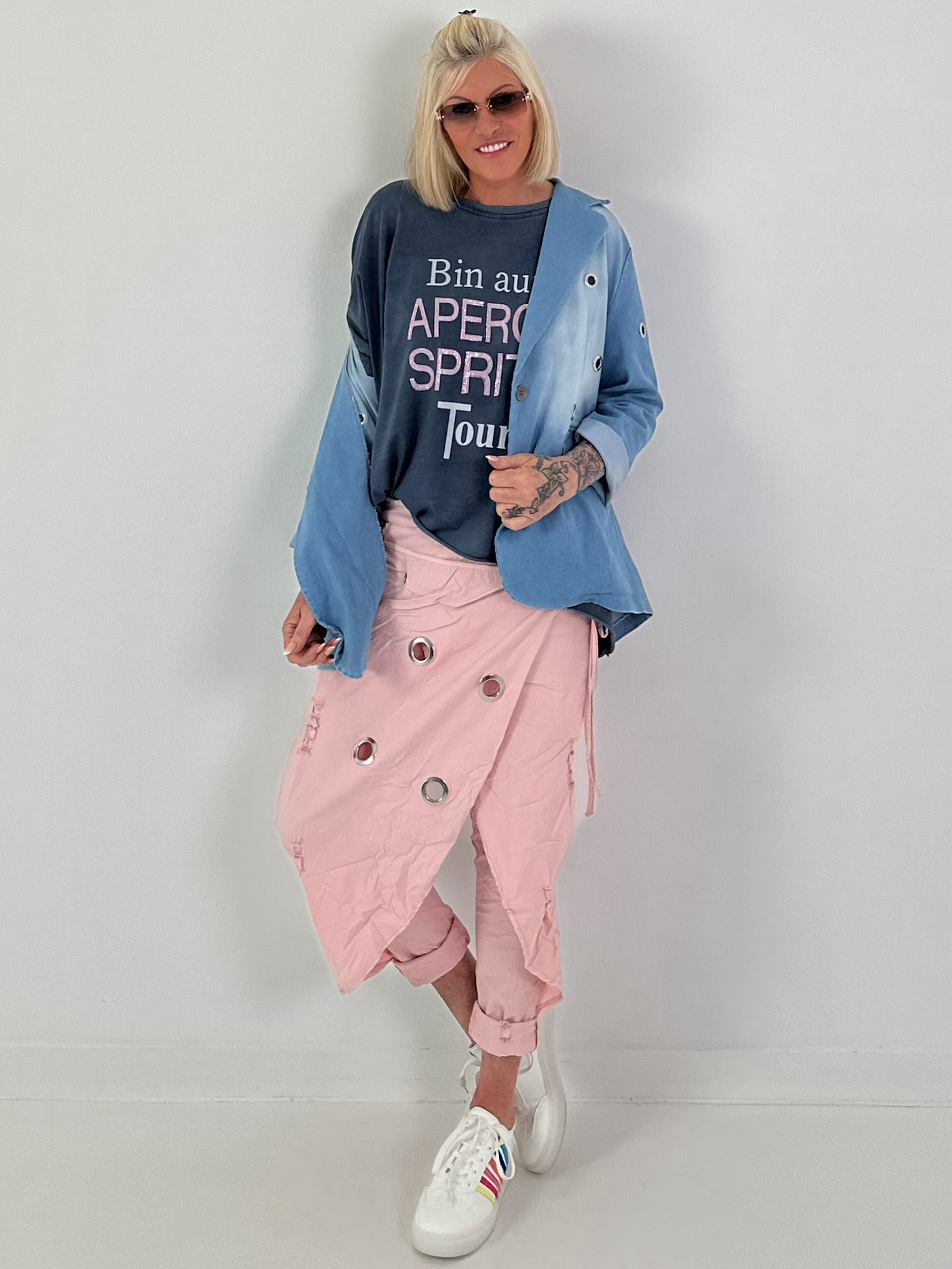 Oversized T-shirt on Tour - blue