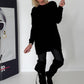 Longpullover - schwarz