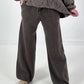 Knitted trousers model "Weave&amp;Wear" - brown