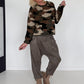 Cord-Baggy - taupe