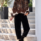 Bluse im Animal Print - leo-mehrfarbig