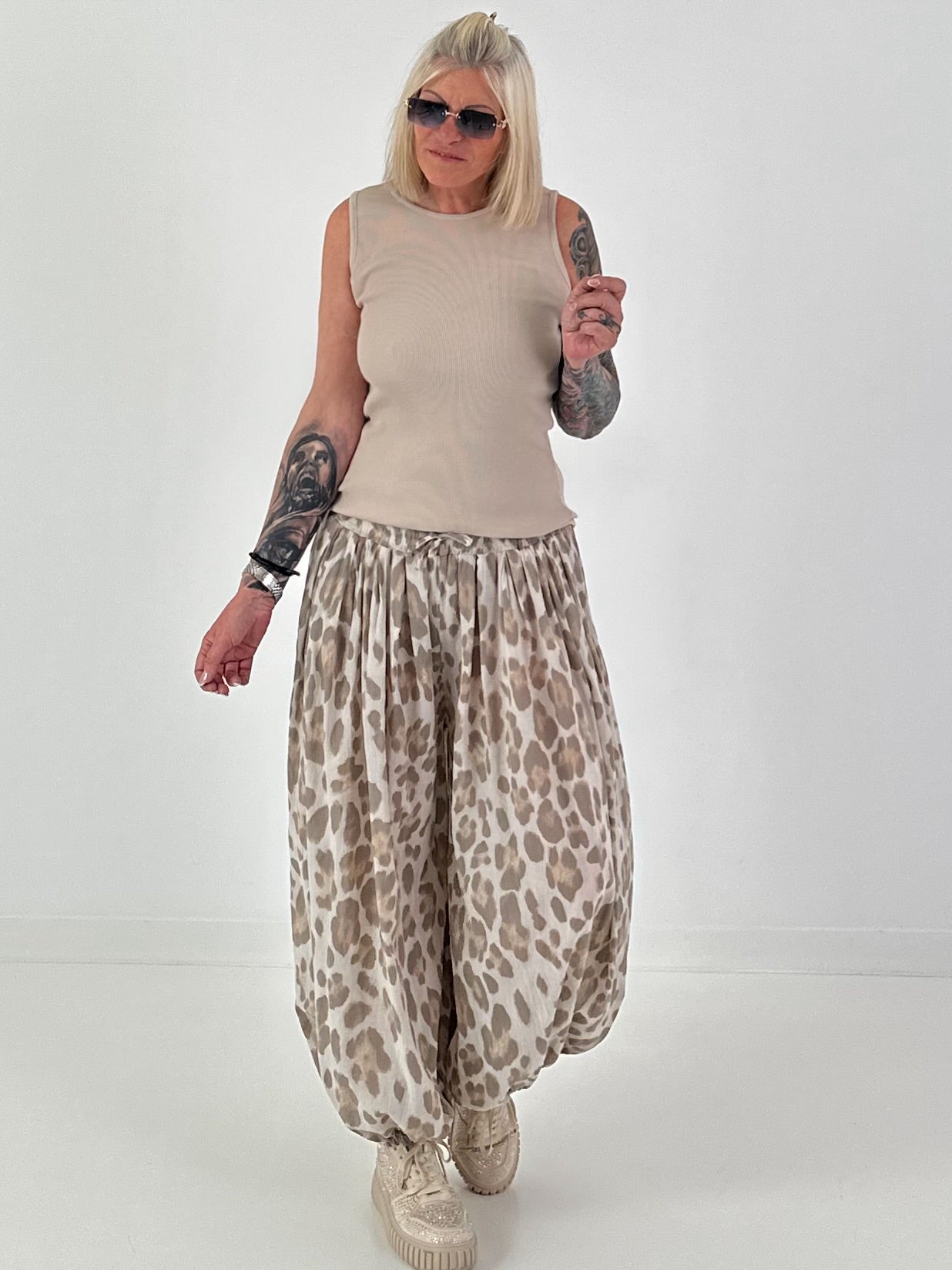 Ripp Tank Top  - beige
