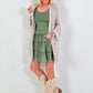 Crochet jacket with Lurex - beige