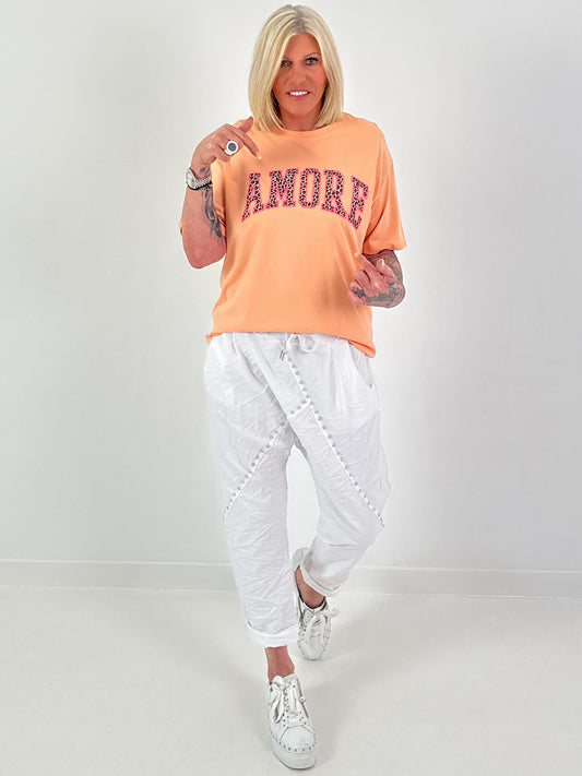 T-Shirt Amore - aprikot