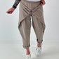 Sweatshirt Hose mit lässigen Details - taupe