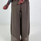 Wide Leg Linen Trousers - Taupe