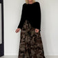 Palazzo-Sweathose in Camouflage-Look - taupe-mehrfarbig