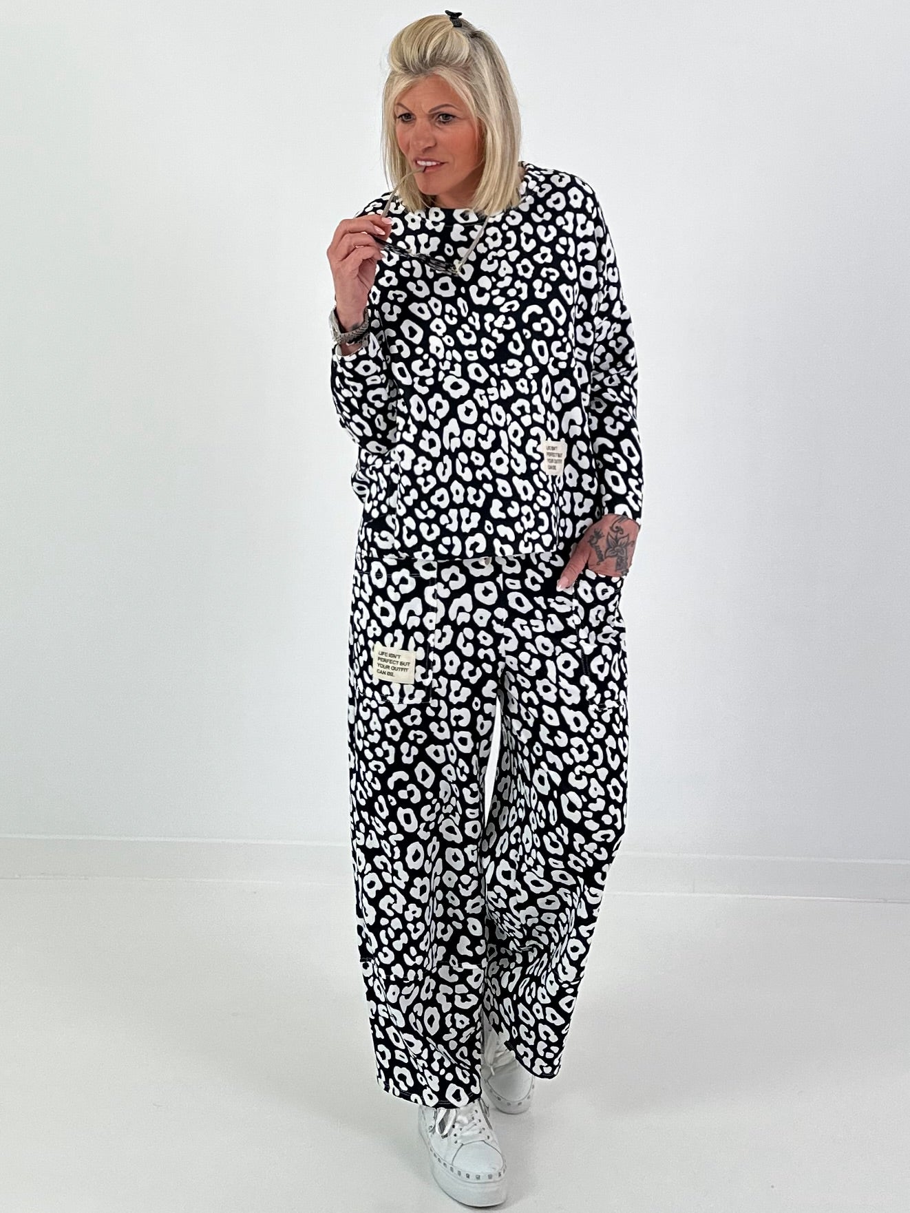 Two-piece set Leo - black
