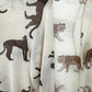 Cashmere Shirt mit Tierprint - Leopard/Tiger