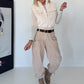 Gilet in behaaglijke bontlook - ecru