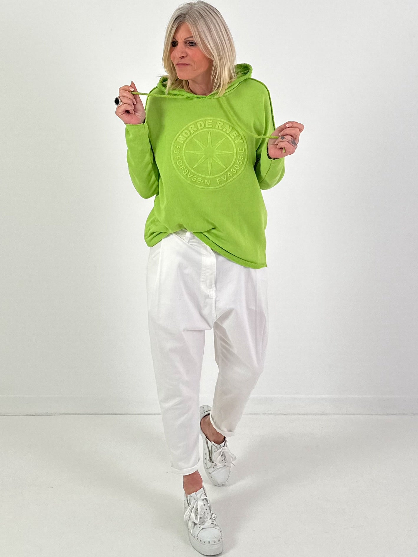 Hoodie Modell "Norderney" - apfelgrün