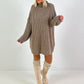 Longpullover/Kleid Modell "Embrace" - taupe