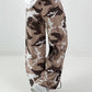Balloon Linen Trousers with Fringe Details - taupe