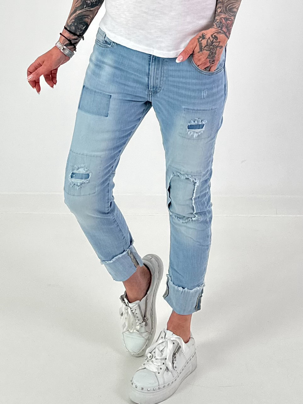 Used look jeans - denim