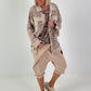 Baggy Short mit Überwurf und Tasche mit Details - sand