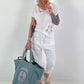 Jeans Shopper mit Pailletten Details - blau