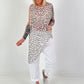 Net top Leo asymmetric - beige