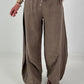 Ballon Leinen Hose - taupe