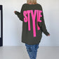 Oversized Shirt Style - oliv