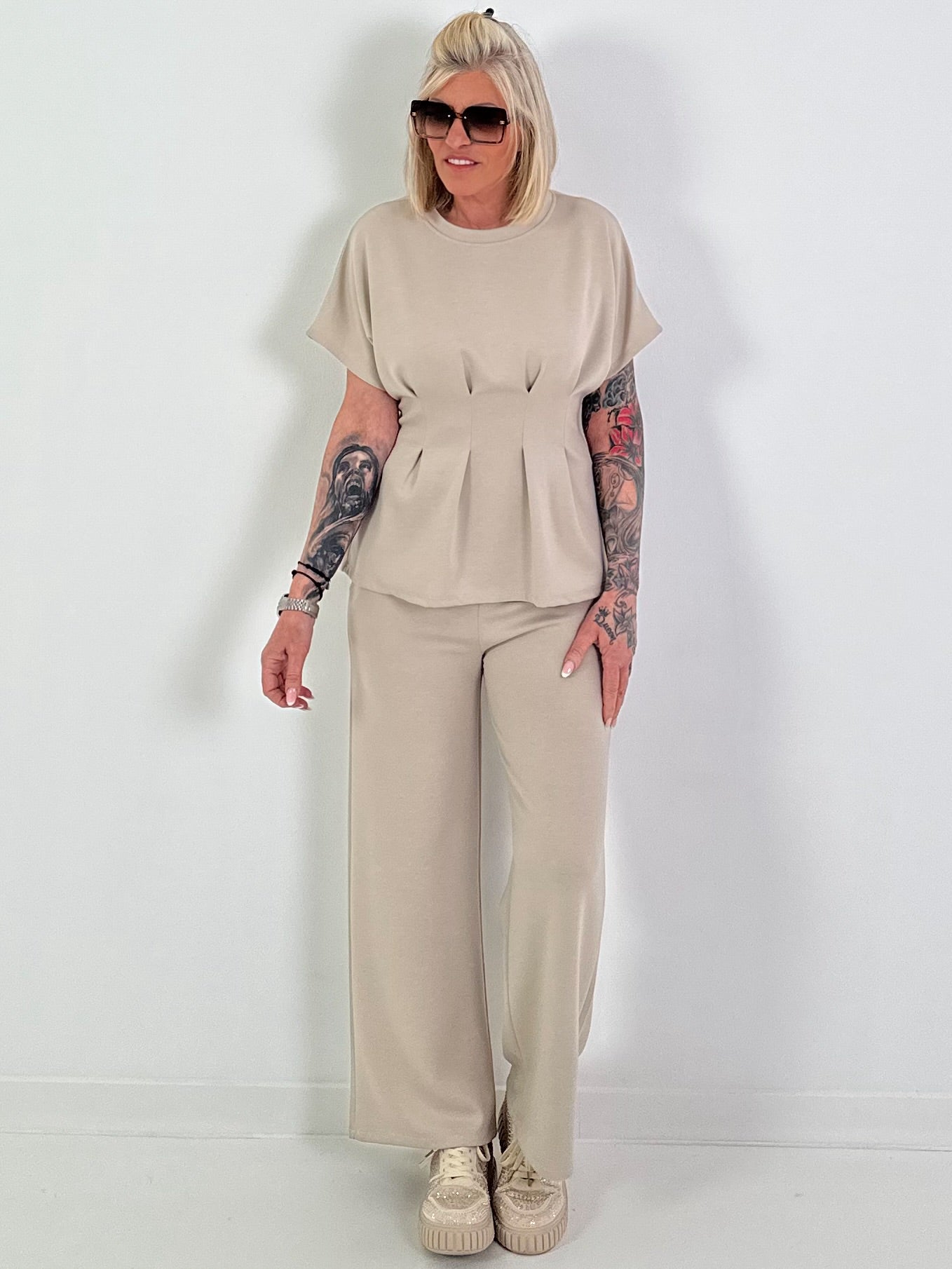 Two-piece suit - beige