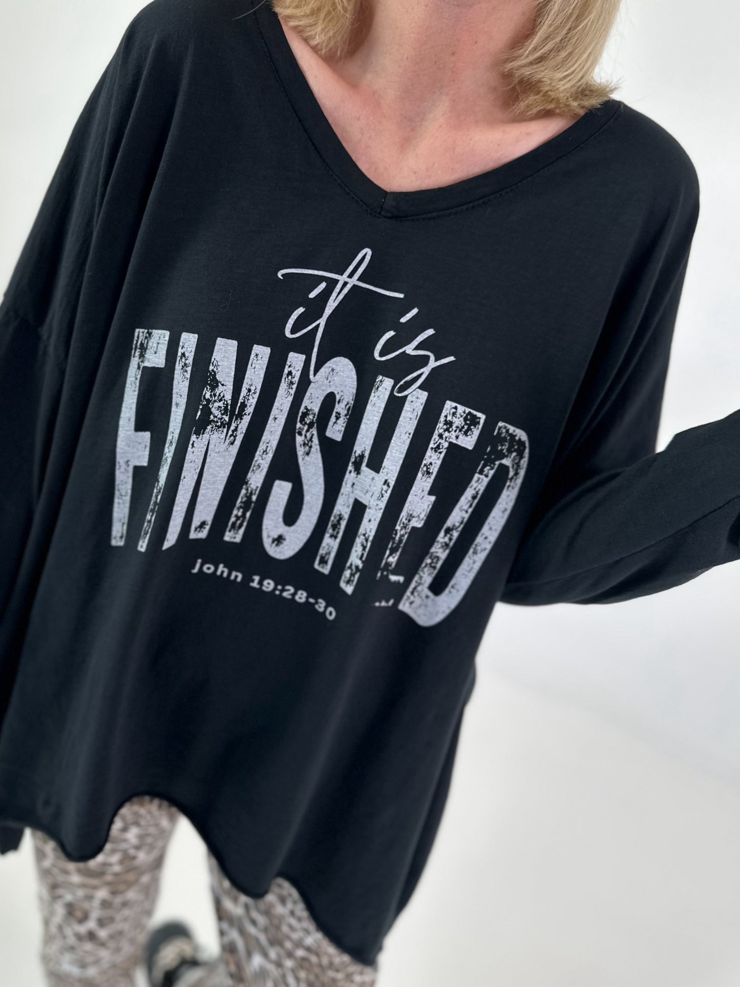 Oversized Shirt Finished - schwarz