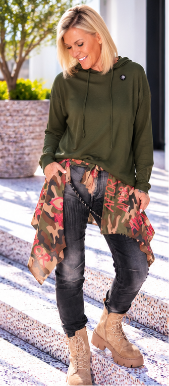 Waist Wrap in Wildlederoptik Be A Lover - mehrfarbig