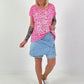 T-Shirt Leo Don't Overthink - neon pink