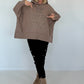 Oversized Hoodie Be Yourself - taupe