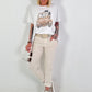 T-Shirt Car - white-beige