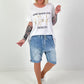 Long T-Shirt Luck - white